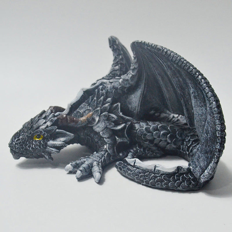 Legendärer Sitzender Drache – Magische Dekoration für Haus und Garten