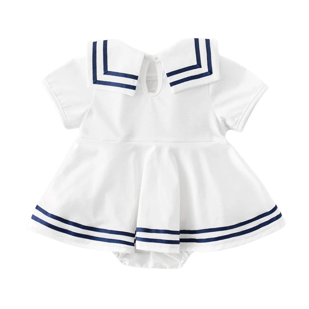 Maritime Babykleid mit Schleife – Süßes und Bequemes Sommerdesign