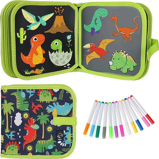 Magisches Dinosaurier-Malbuch - Kreativer Malspaß für Kinder