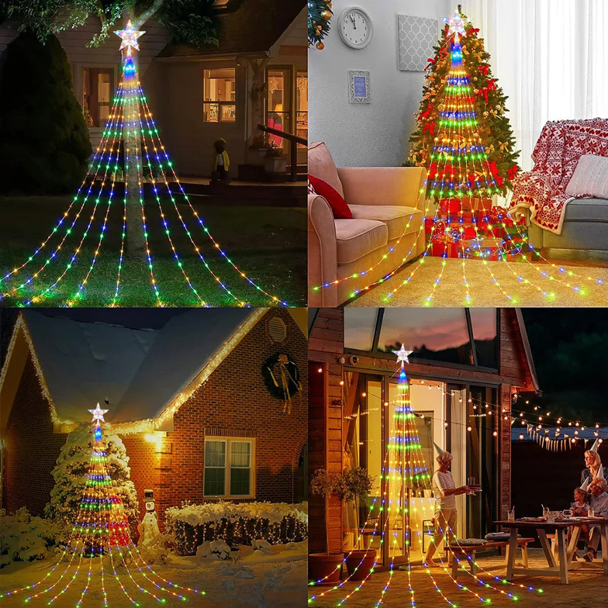 Solarbetriebene Weihnachtsbaumlichter - Strahlende Dekoration für ein magisches Weihnachtserlebnis