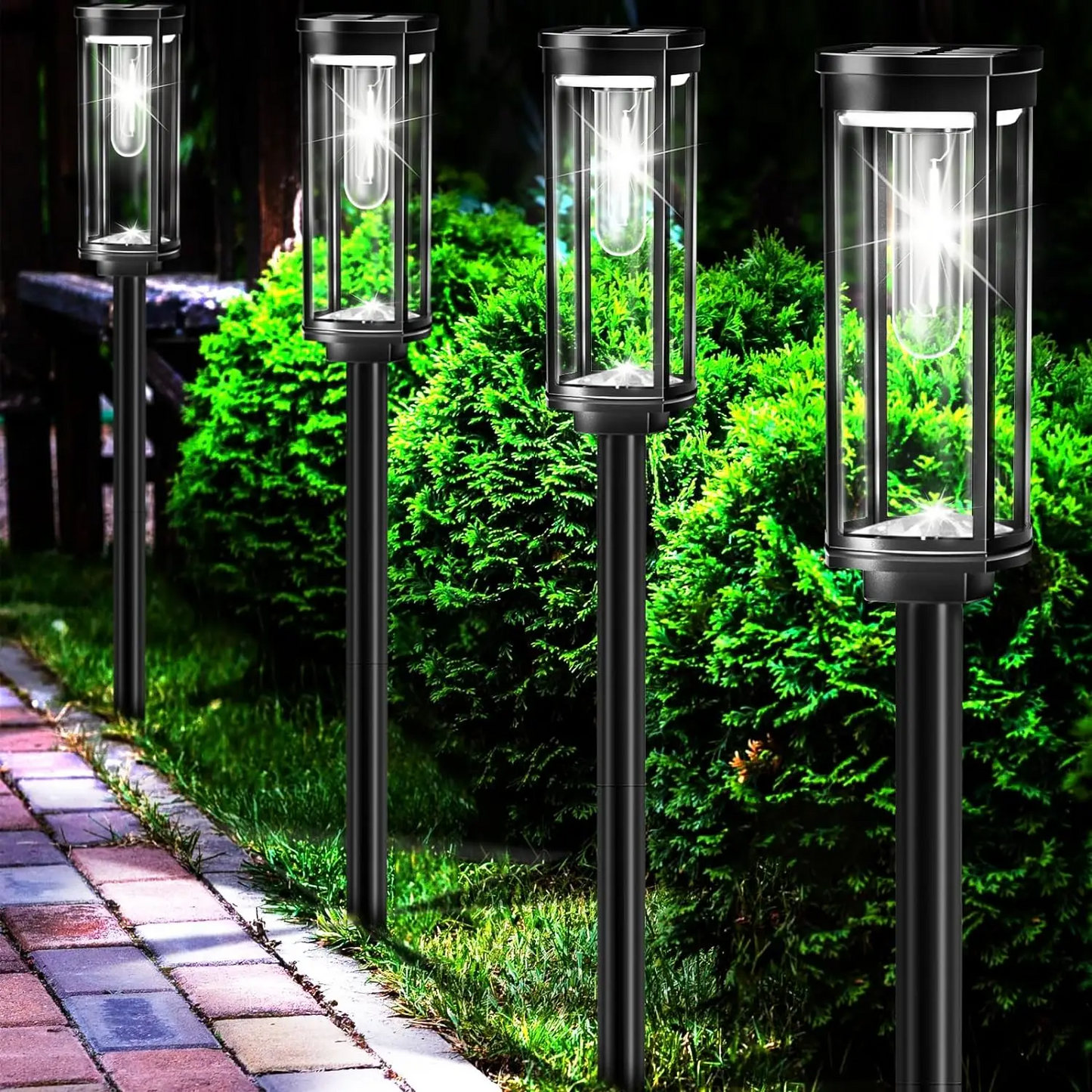 EcoGlow Solarleuchte – Wetterfeste Außenbeleuchtung mit Warm-LED-Licht
