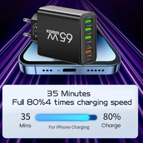 ChargePro Multi USB-Ladegerät – Schnell und Sicher für Zuhause und Unterwegs