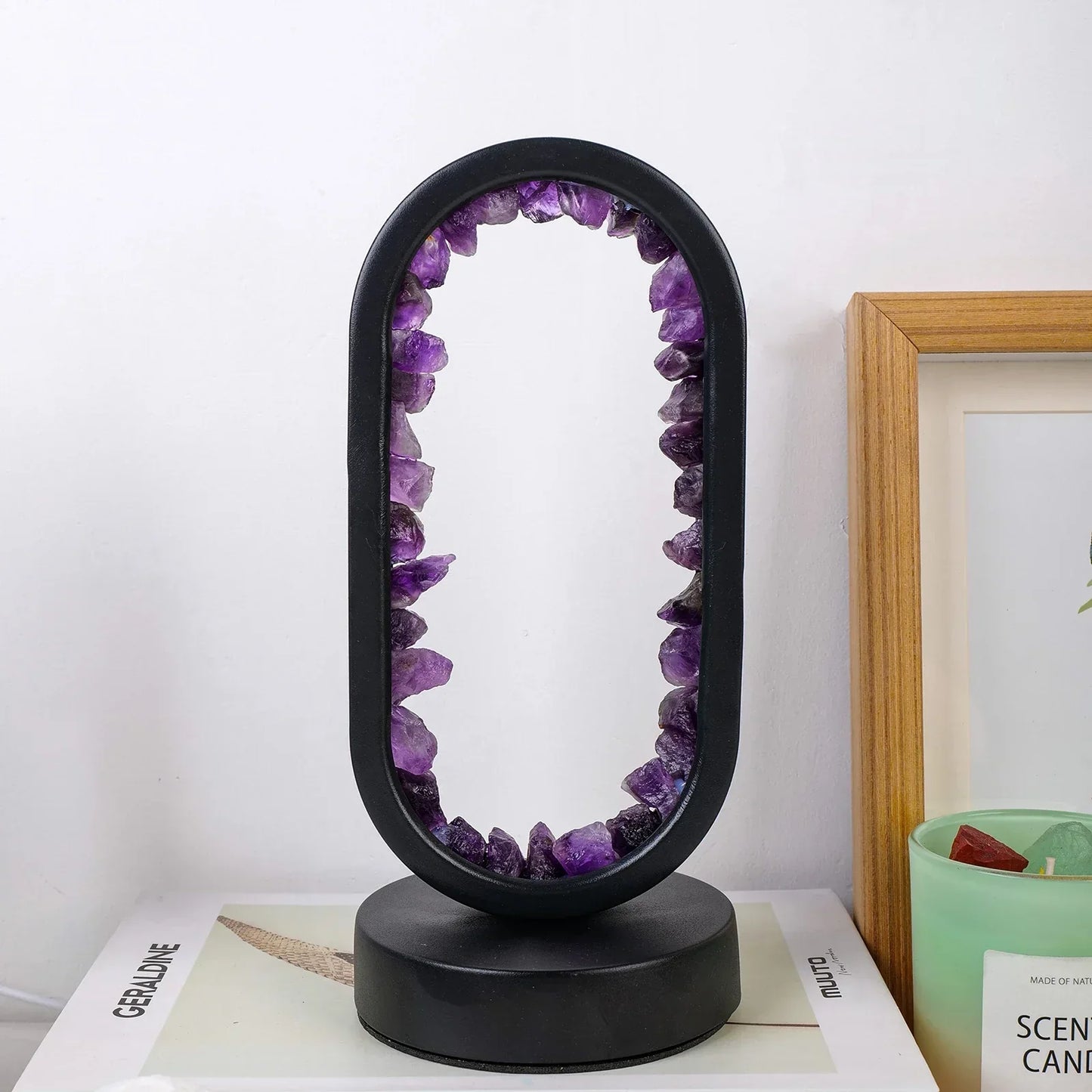 Elegante Amethyst-Kristalllampe – Ambient LED-Beleuchtung zur Entspannung
