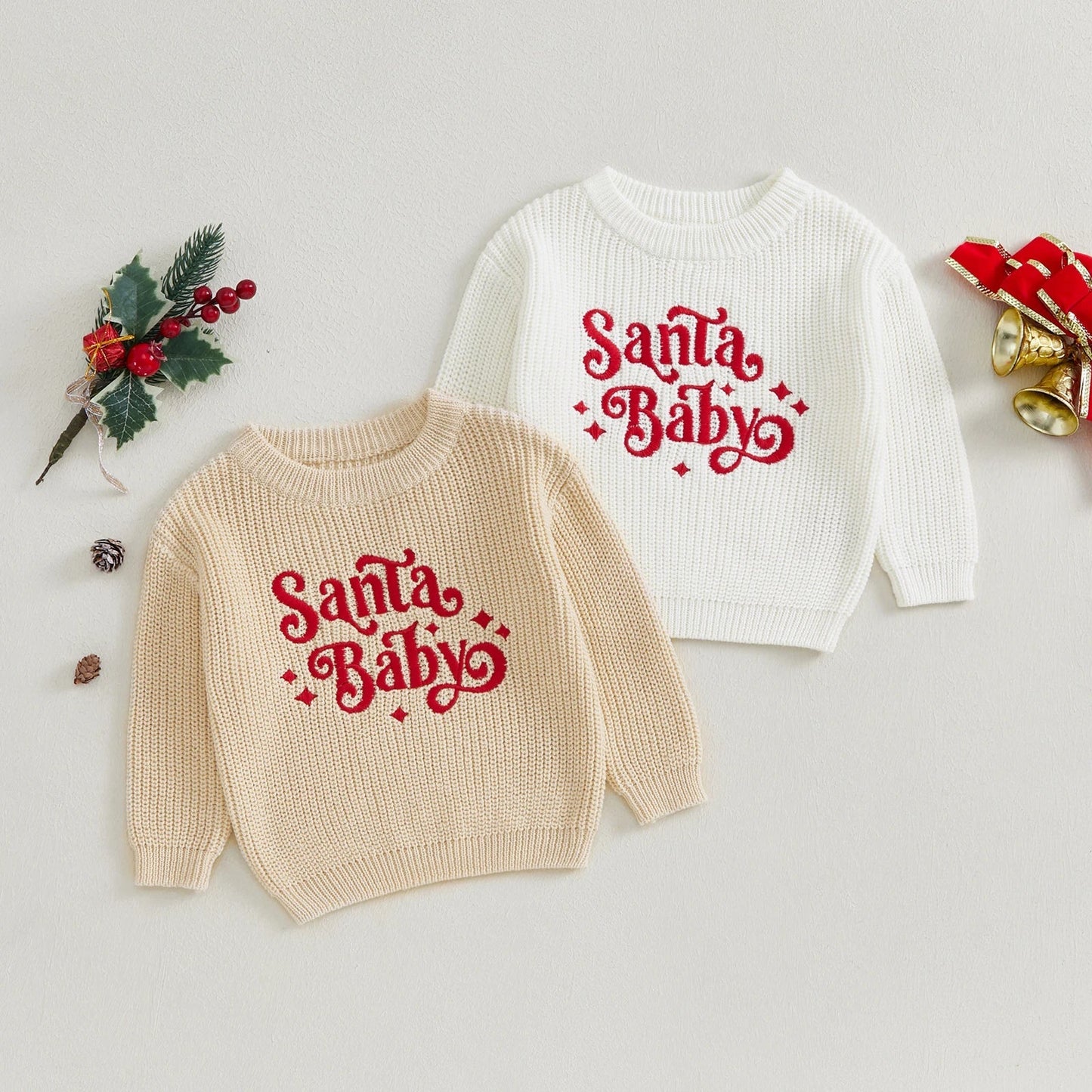 Santa Baby Pullover für Kinder – Festliche Wärme