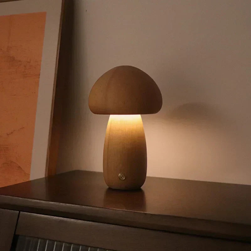 Paddenstoel Tafellamp – Warme LED Beleuchtung mit Touch-Steuerung