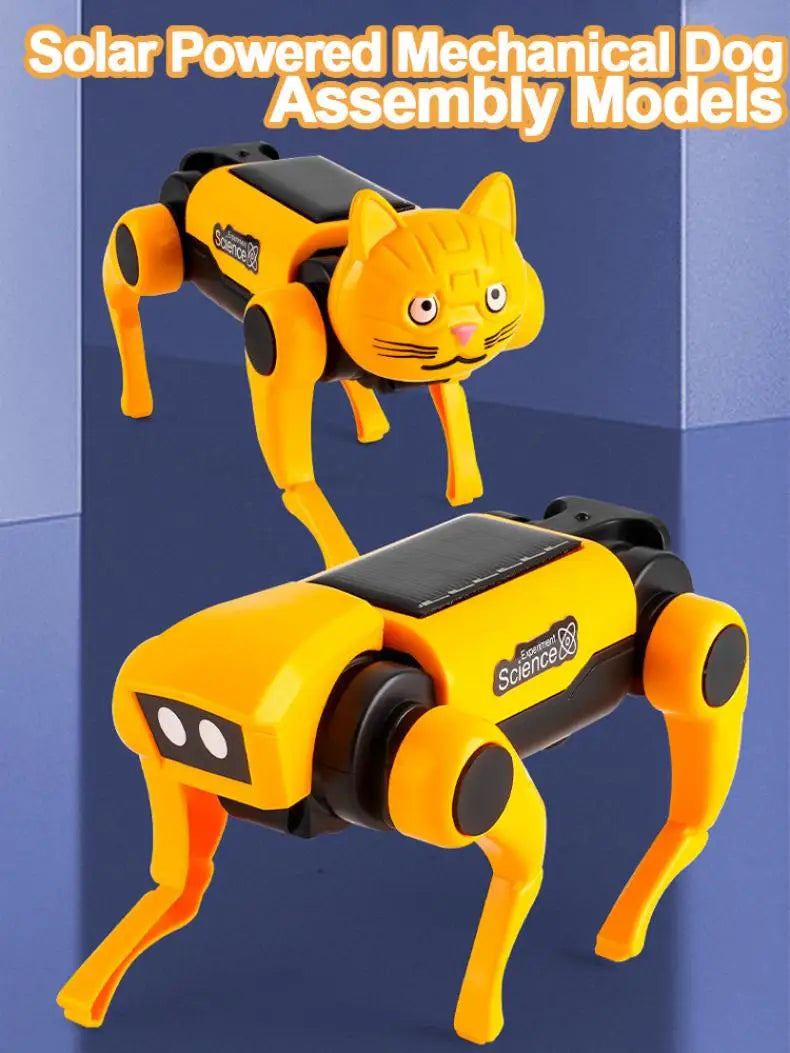 Bildungs-Solarenergie-Roboter – 2-in-1 Hund und Katze Baukasten