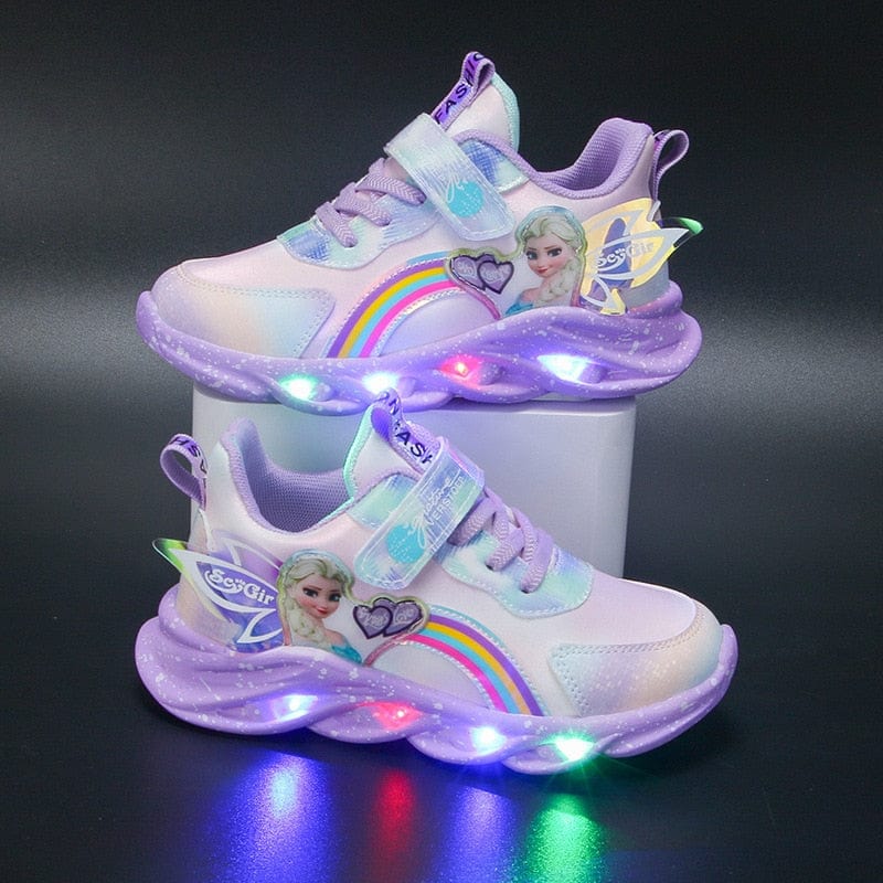 Rainbow Glitter Sneakers - LED Kinderschuhe für Abenteurer