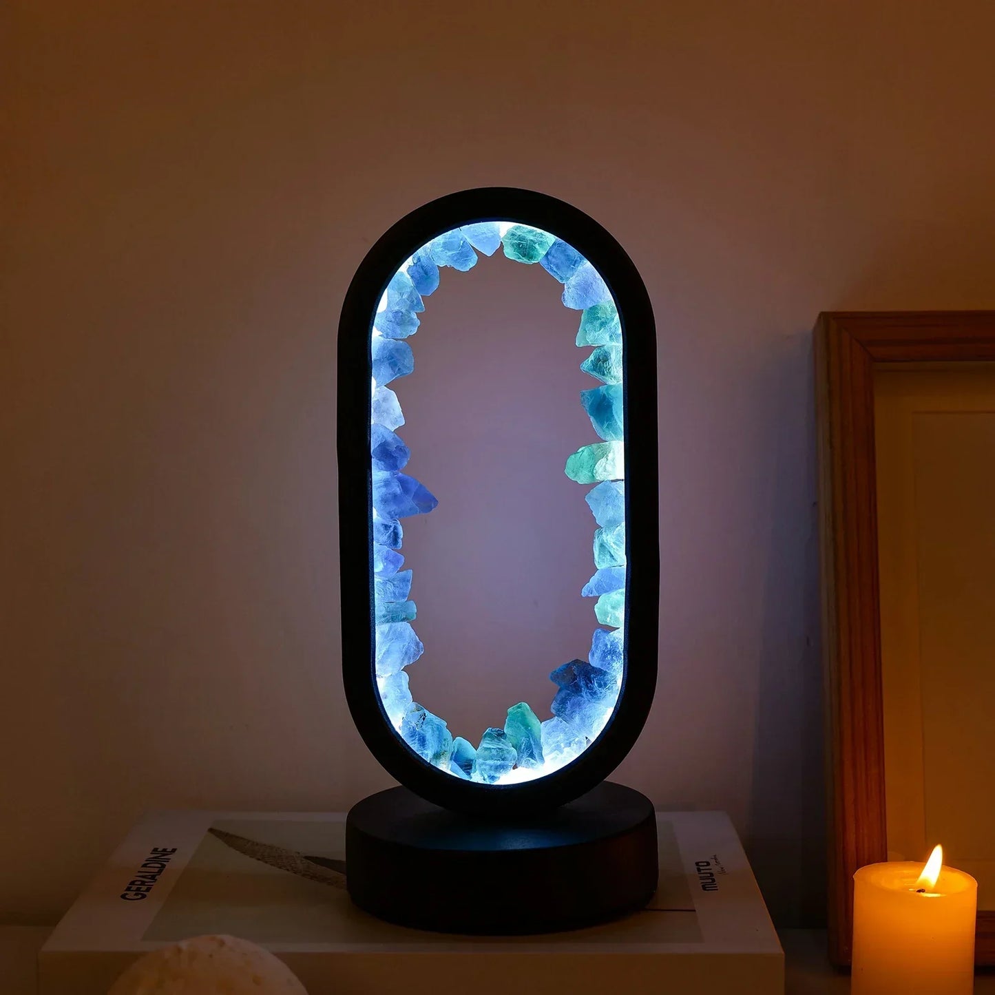 Elegante Amethyst-Kristalllampe – Ambient LED-Beleuchtung zur Entspannung