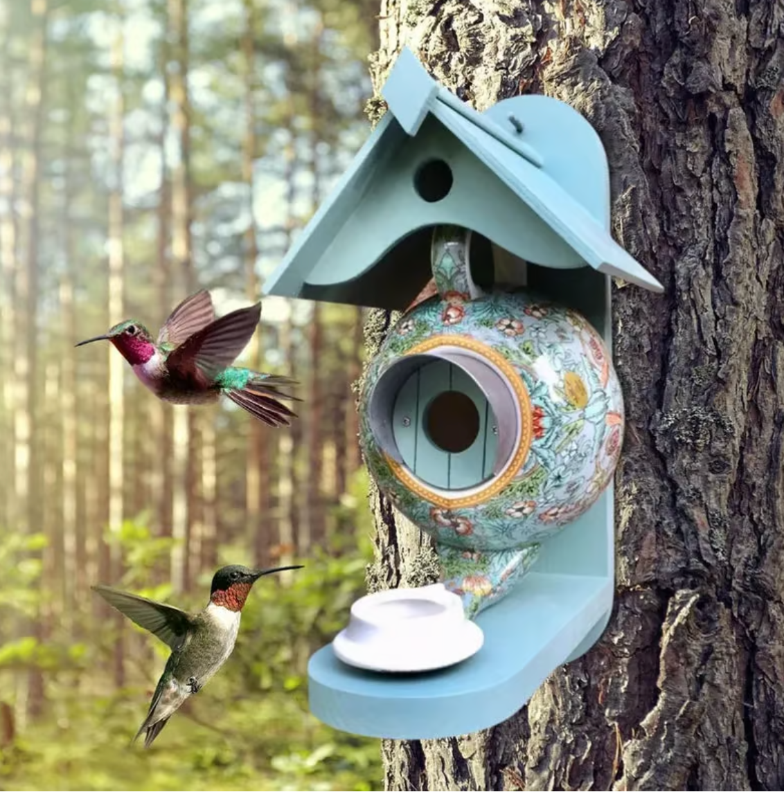 Buntes Vogelhaus – Perfekt für den Garten