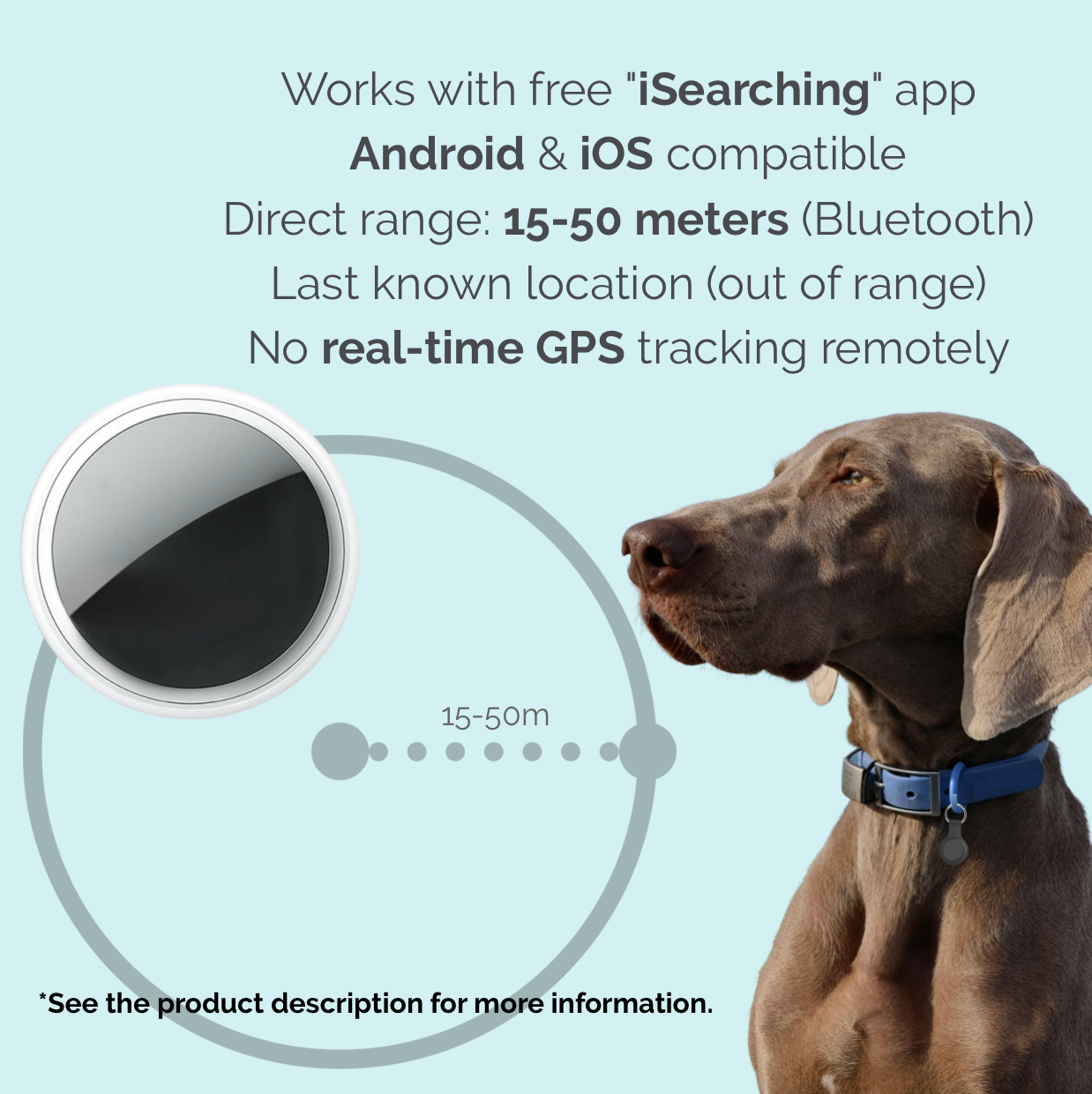 TrackMate Haustierfinder – Bluetooth Anti-Verlust Tracker für Haustiere und Gegenstände
