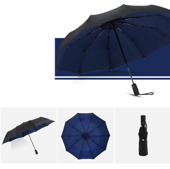 StormShield Regenschirm – Windbeständig und Handlich, Schutz gegen Regen