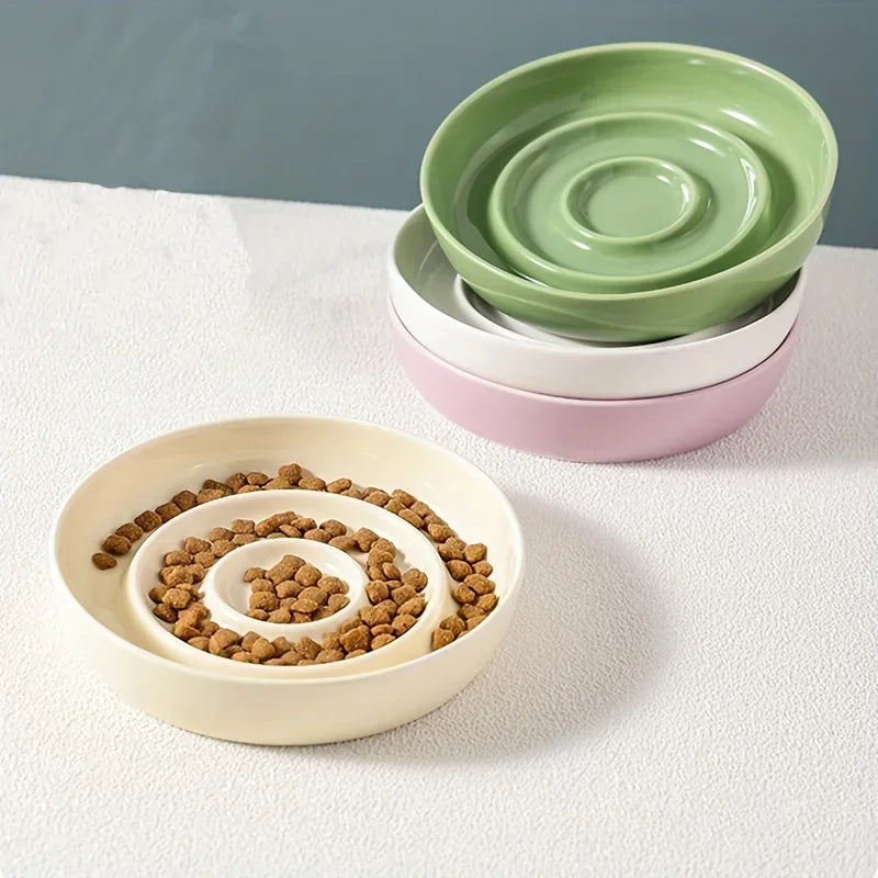 FeastFlow Fressnapf – Keramischer Slow Feeder für Kleine Haustiere
