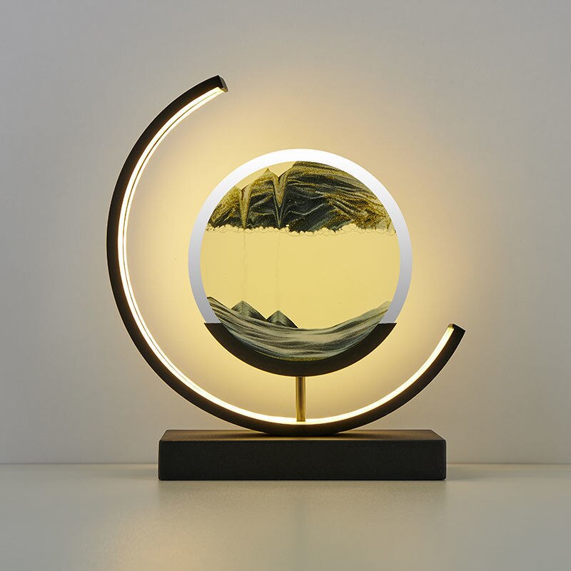 SandLight 3D Sandtischlampe – Entspannendes Design mit Bewegtem Sand