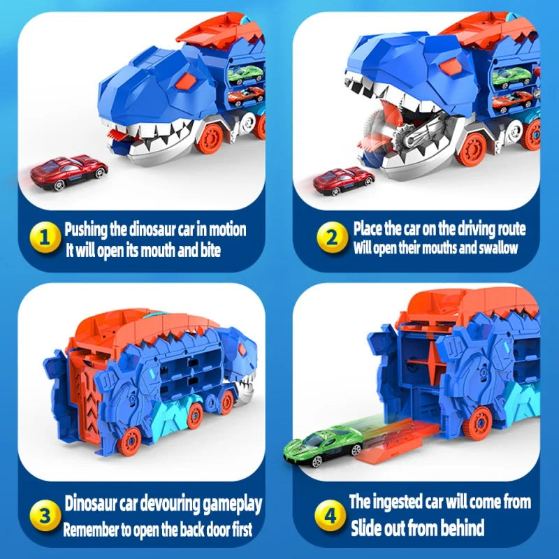 DinoSpeed Rennabenteuer - Transformer Set für Kinder