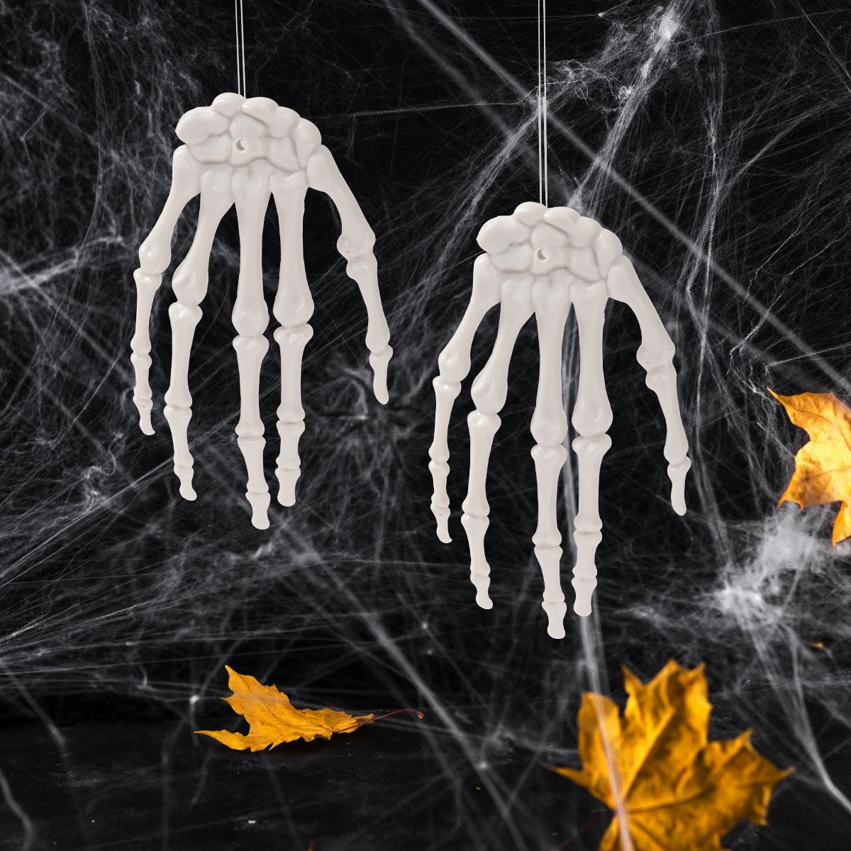 Leuchtende Skelethand – Gruselige Halloween-Dekoration mit LED