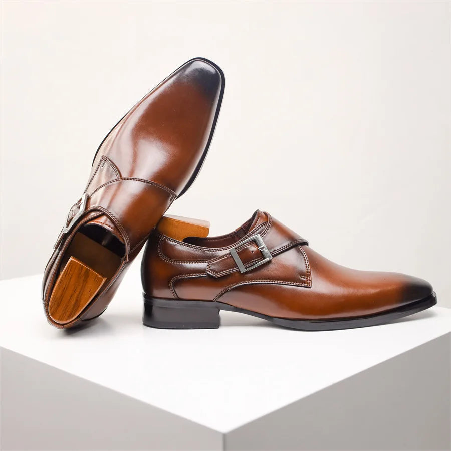 Torino Monk Strap Herrenschuhe – Modernes und Raffiniertes Design