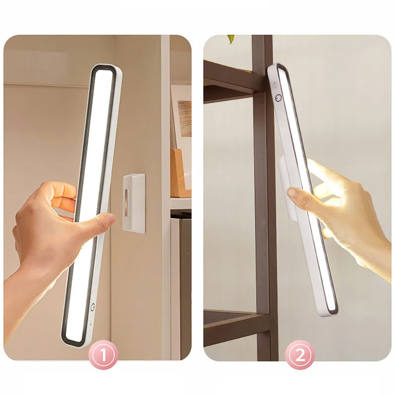 Minimalistische LED-Schreibtischleuchte mit Touch-Steuerung