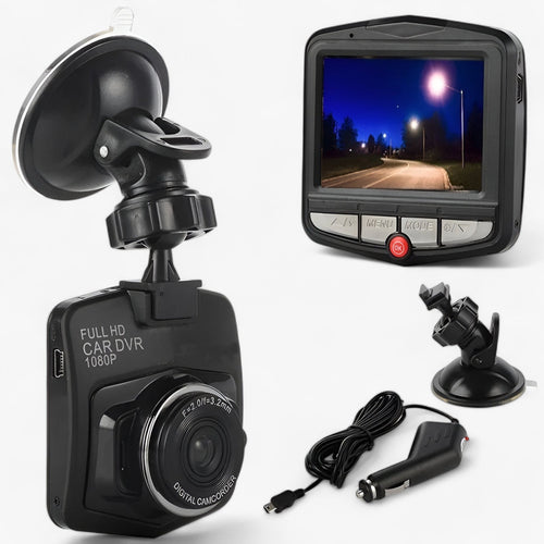 Kompakte 1080p HD Dashcam – Nachtsicht mit Loop-Aufnahme