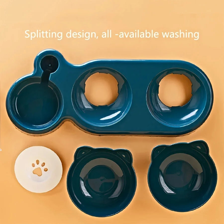 Katzenfutter- und Wassernapf mit Ohren-Design – Bequeme und verspielte Esserfahrung