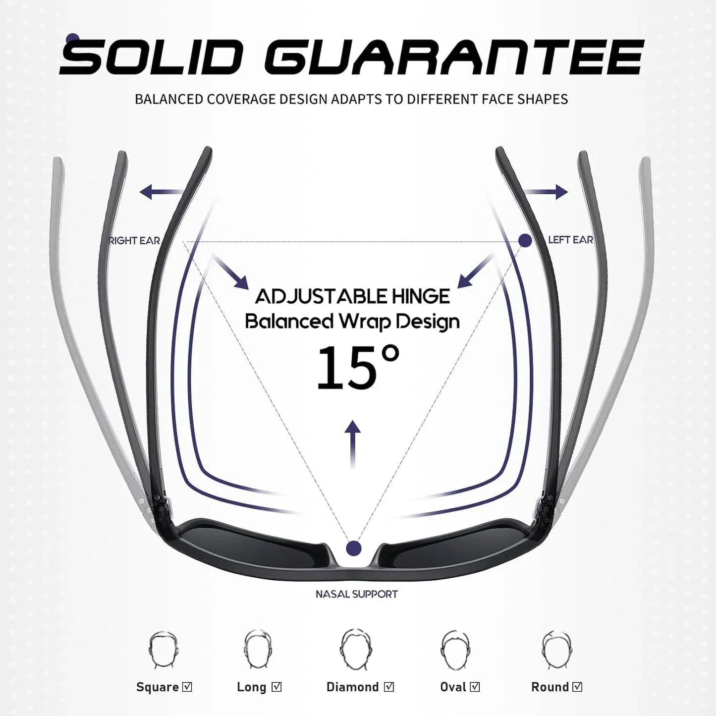 AquaShield Polarisierte Sonnenbrille 3-Pack – Geschützt und Stilvoll