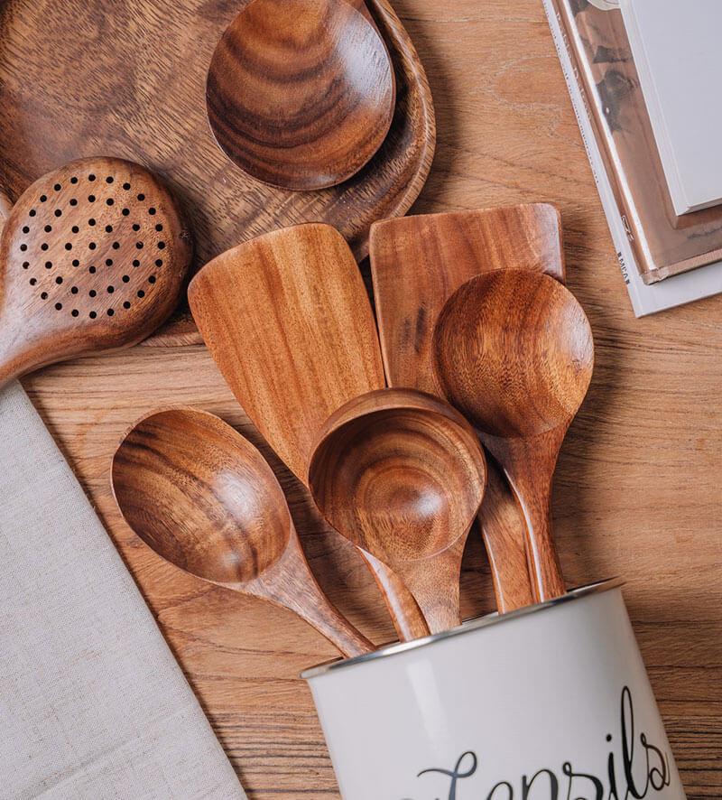 Natürliche Holz-Küchenset – Nachhaltiges und stilvolles Kochen