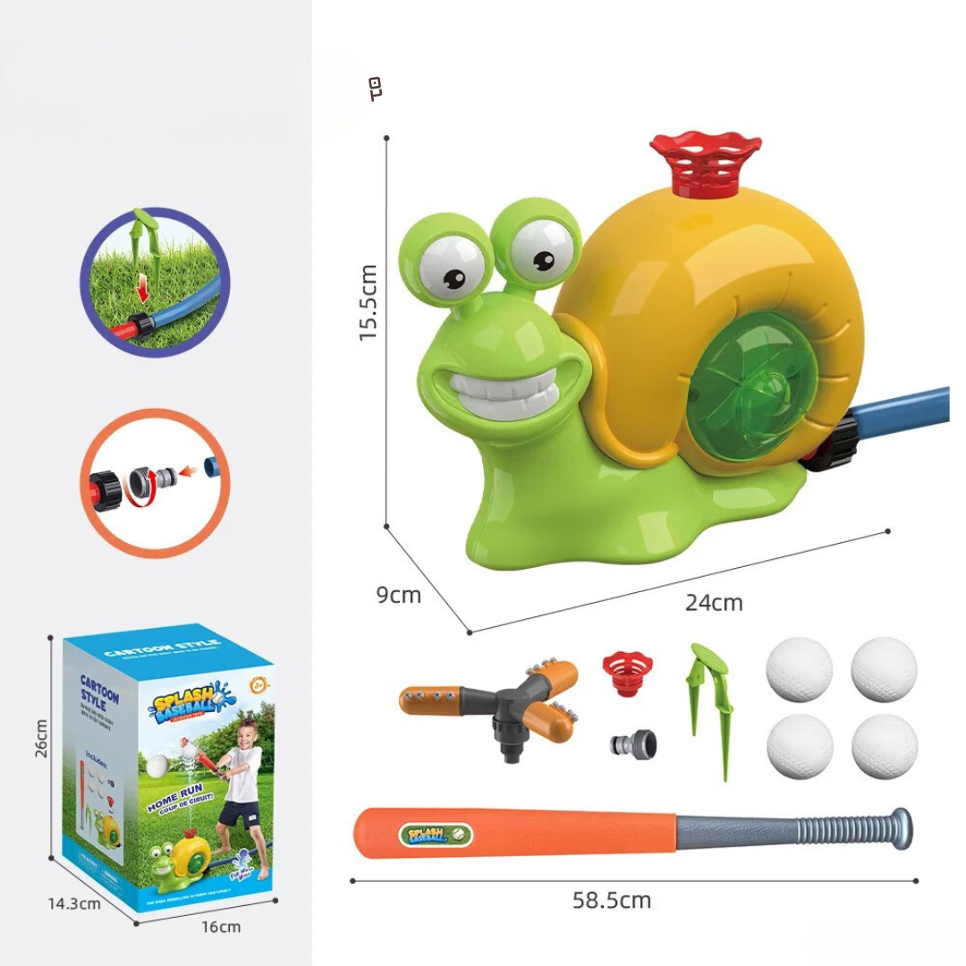Waterfun Schnecken Baseball-Set – Sportliches Spielen und Spritzen