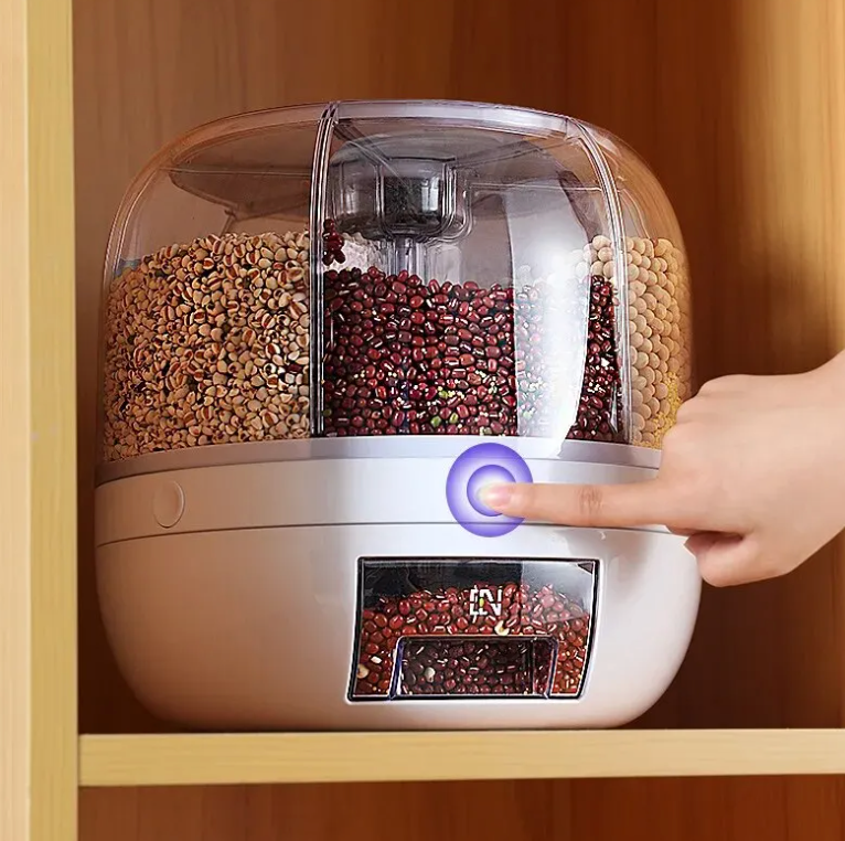 360° Rotierender Getreidespender für eine organisierte Küche
