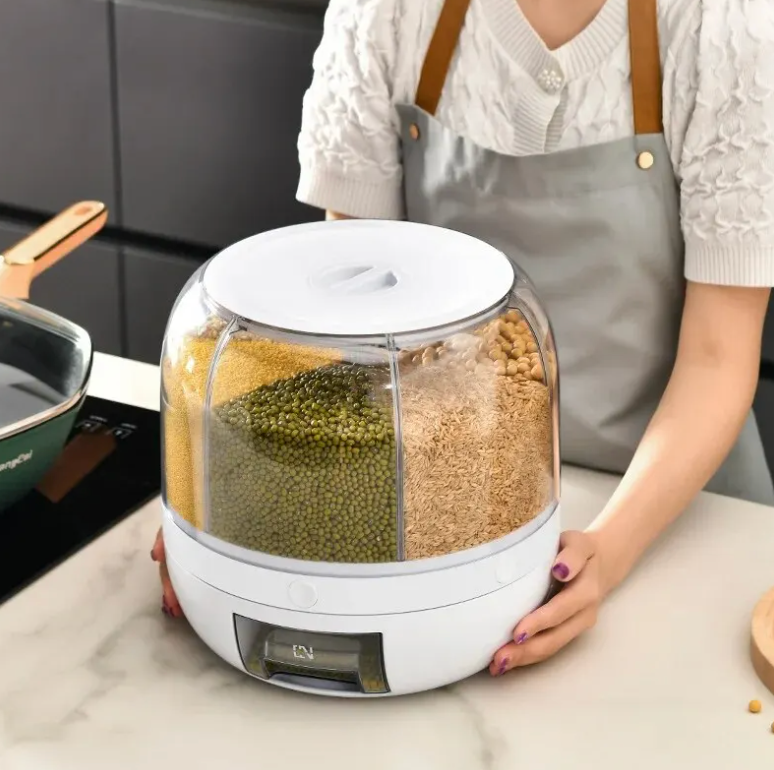 360° Rotierender Getreidespender für eine organisierte Küche