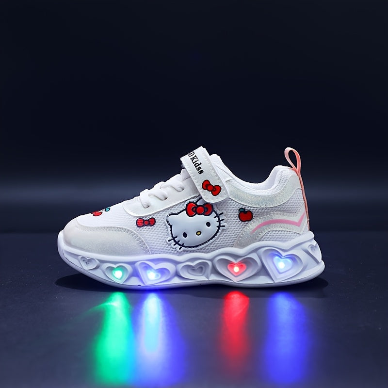 Leuchtende Hello Kitty Sneakers – Atmungsaktive und Gepolsterte Spaßschuhe