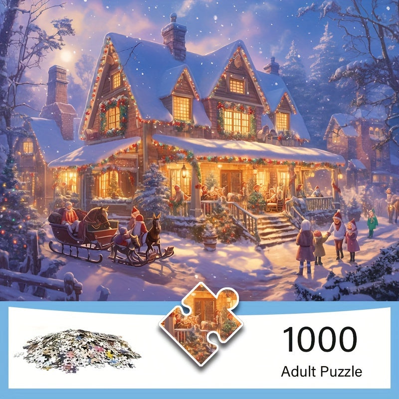 Winterliche Verzauberung Puzzle – Genieße die festliche Stimmung