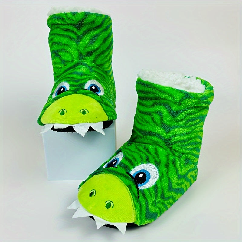 Fröhliche Dinosaurier-Slipper für Kinder – Für gemütliche Herbst- und Wintertage