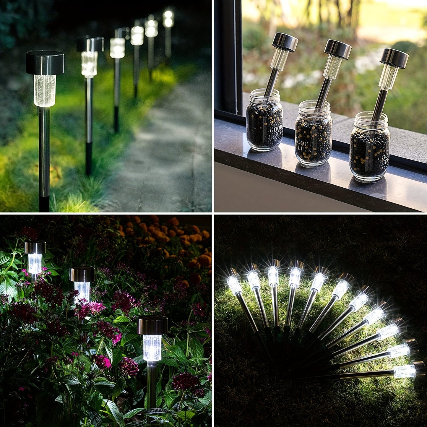 SolarBeam Sensor Gartenlampen Set – Für stilvolle Außenbeleuchtung