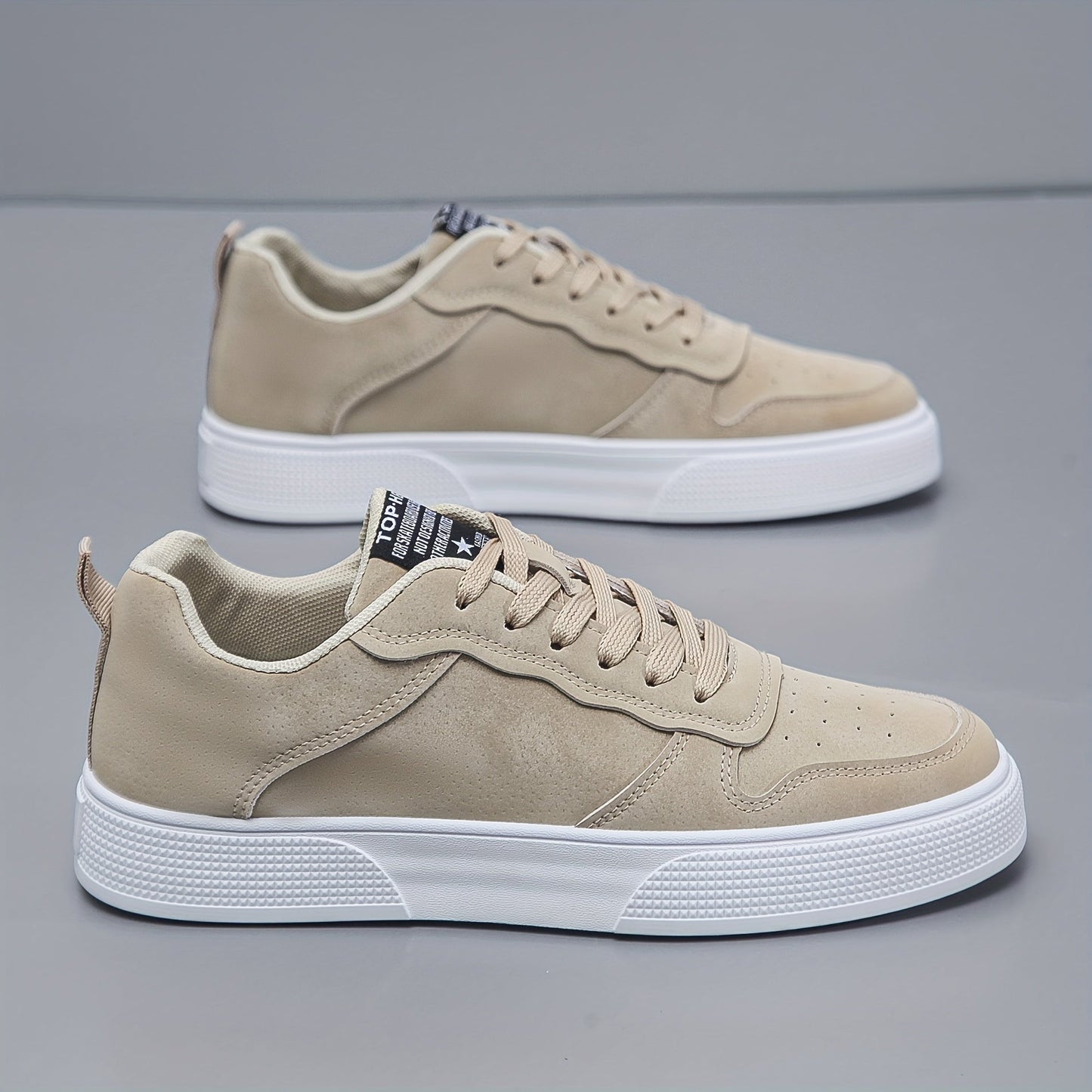 Herren Sneaker mit niedrigem Schaft – Bequem und langlebig mit weißer PVC-Sohle