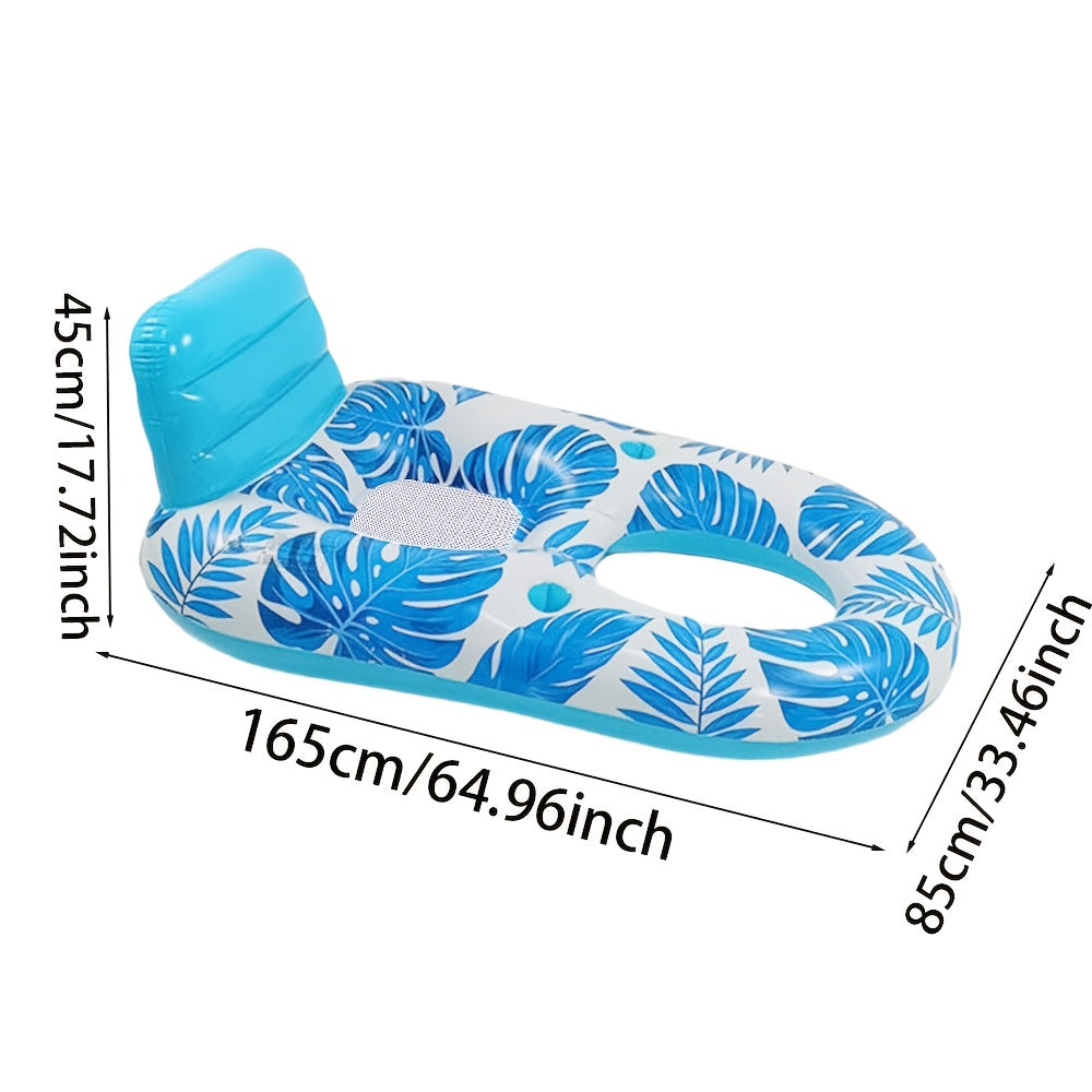 TropiFloat Aufblasbarer Schwimmring – Entspannen mit Robuster Rückenlehne