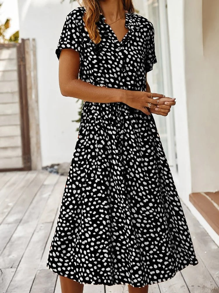 Daniella Midi Kleid – Elegant und Leicht für Sonnige Momente