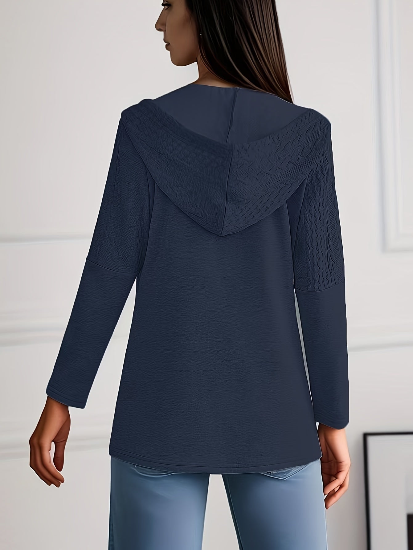Luna Strick Hoodie Jacke – Stylisch und Bequem für Damen im Herbst und Winter