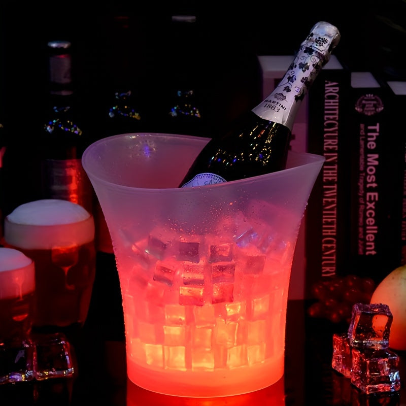 5L LED-Beleuchteter Eiseimer – Perfekt für Champagner und Bier