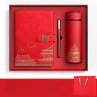 15018-Rot (Isolierte Flasche Geschenkbox Set)