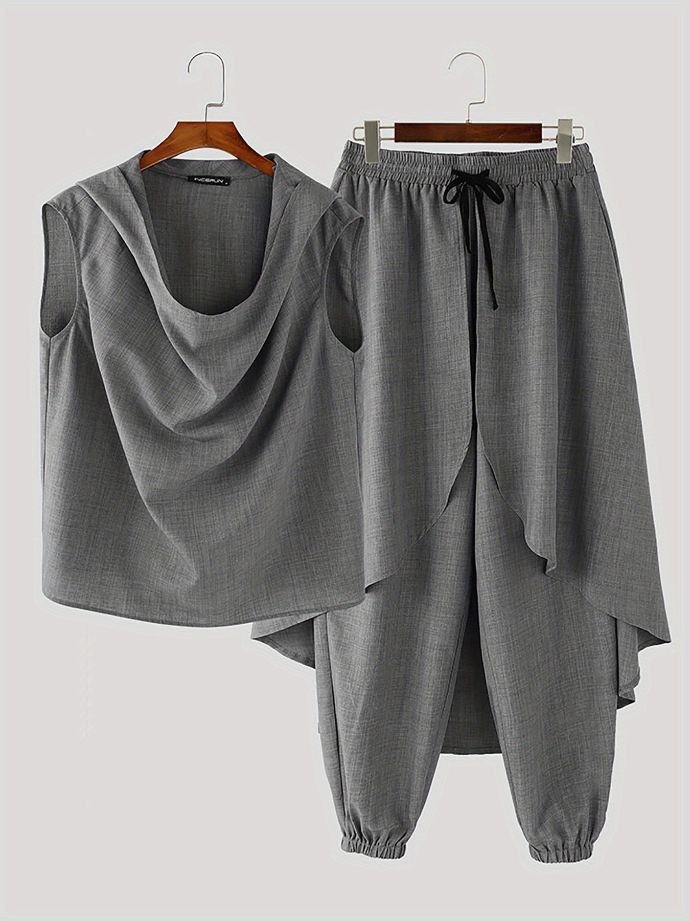 Coole Mid-Length Herren Set – Ärmellose Weste und Baggy Hose