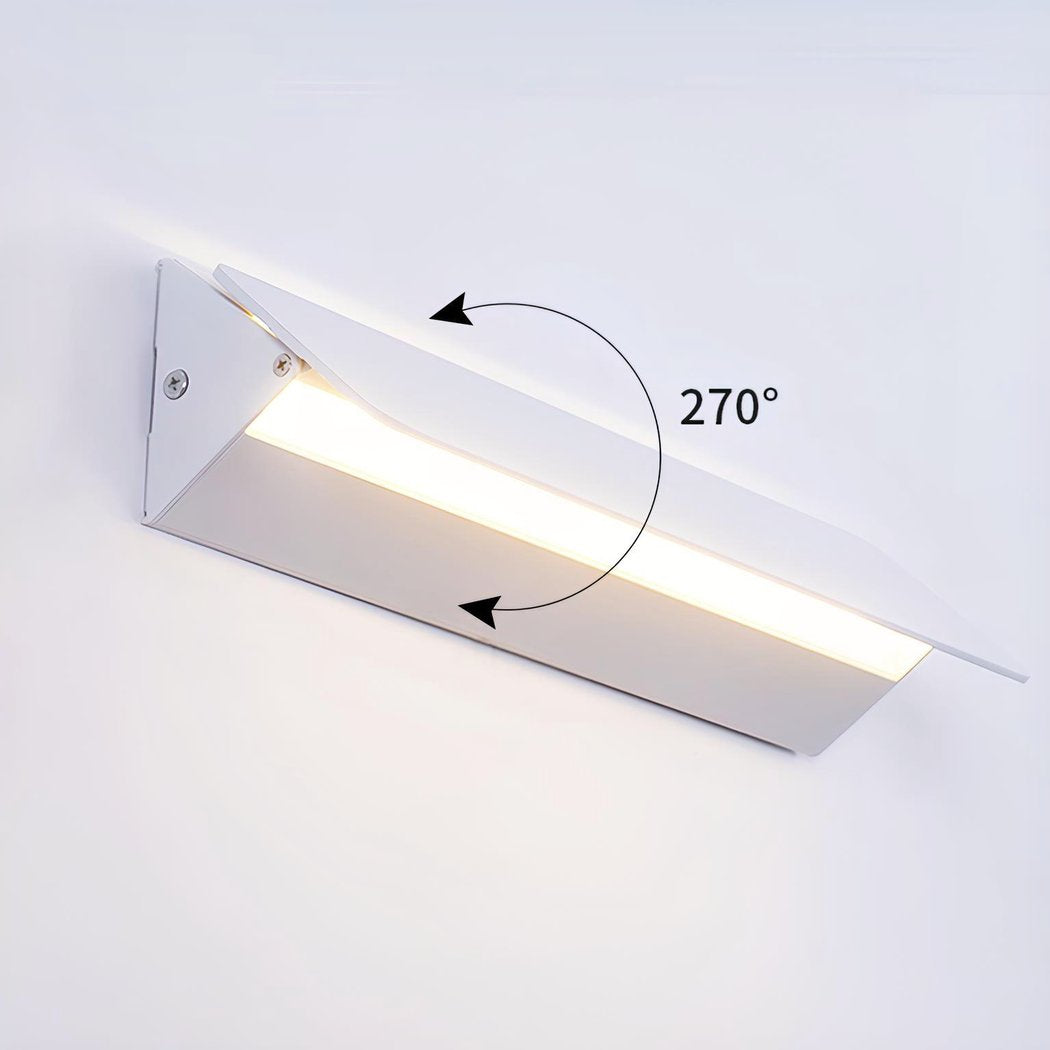 FlexiGlow Moderne Weiße Wandlampe – Verstellbare Klappe für Perfekte Lichtstreuung