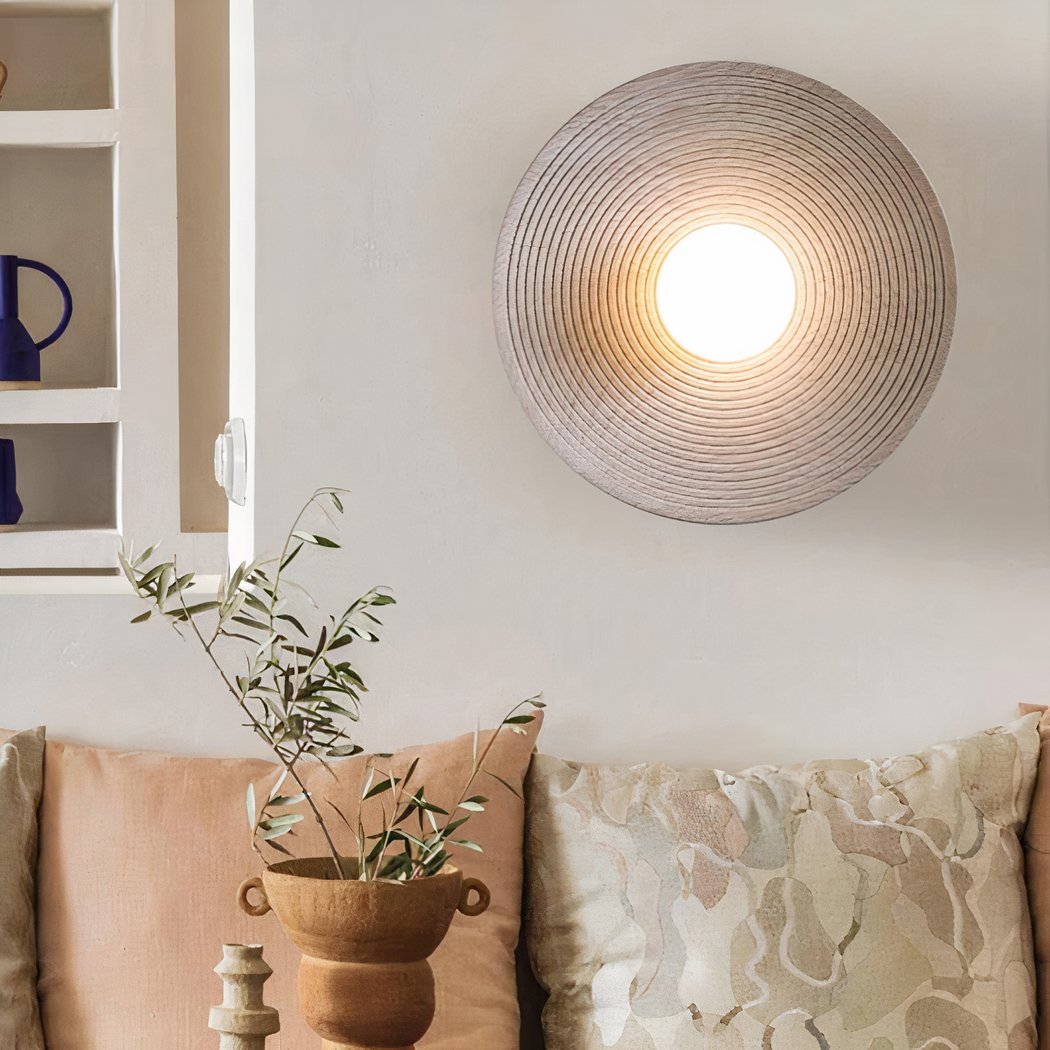 Scandi Retro Runde Wandlampe – Gemütliches Licht für Jeden Raum