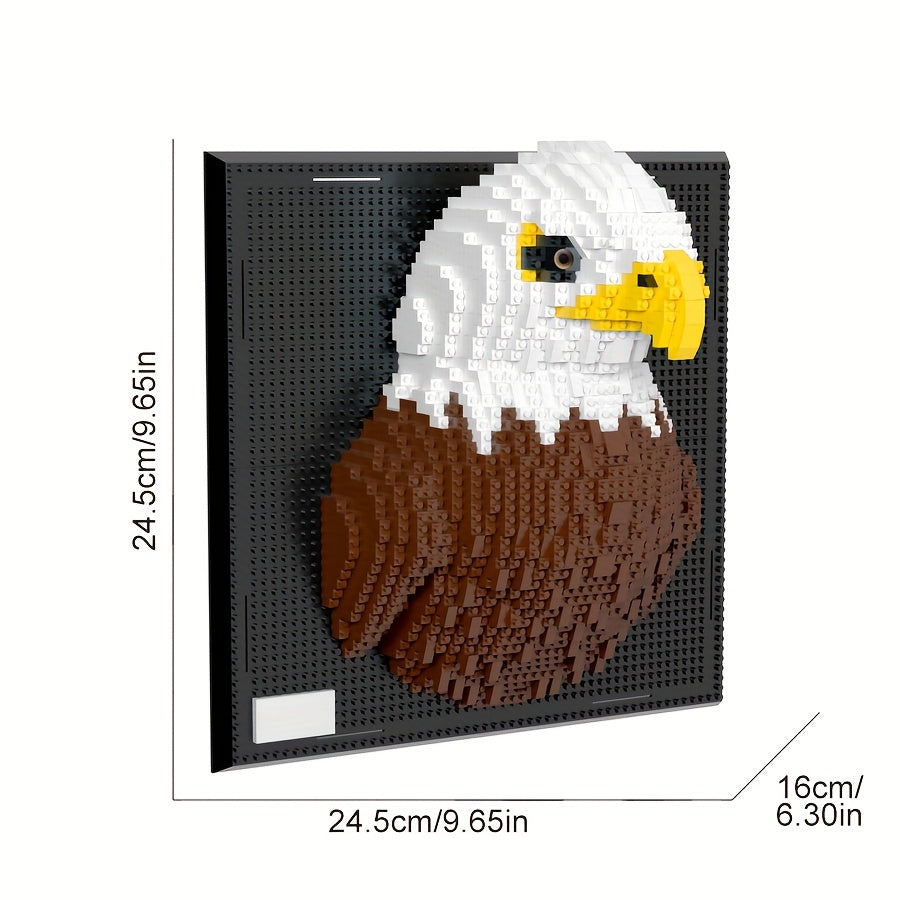 Kreative 3D Wandkunst Bauklötze – Hai und Adler Kollektion