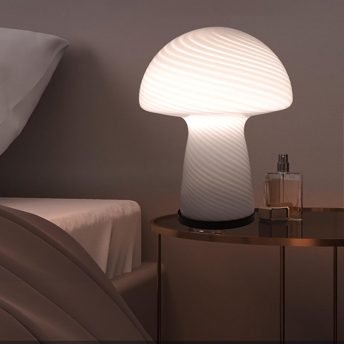 Verspielte Pilz-Lampe – Raffinierte Atmosphäre mit einem Retro-Twist