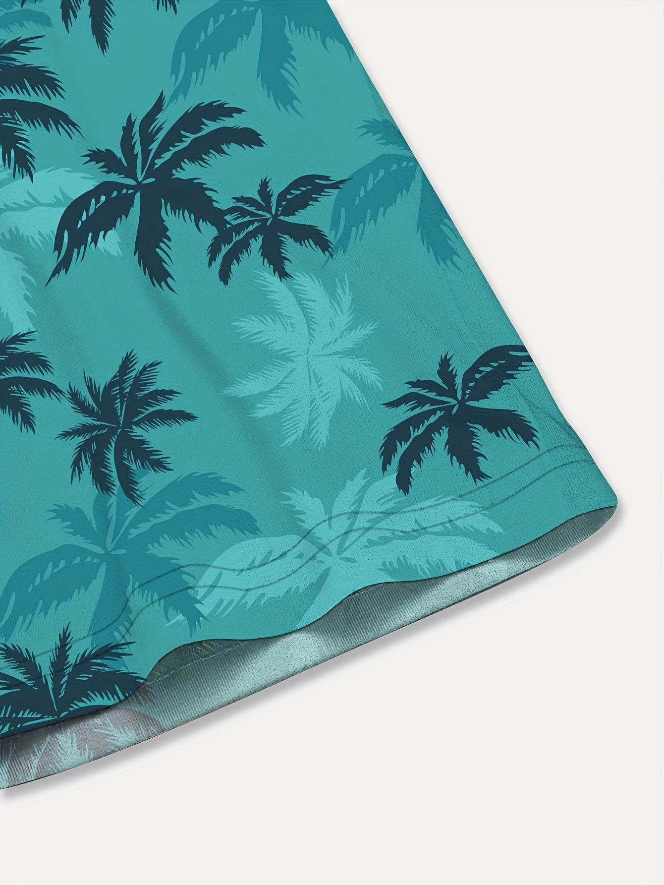 Herren Hemd mit Palmenprint – Lässiger & Atmungsaktiver Sommerstil