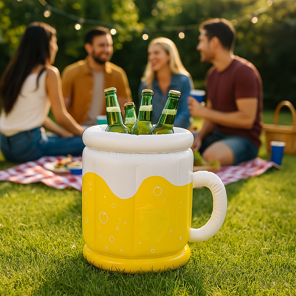 Aufblasbarer tragbarer Eiskübel für Outdoor-Spaß