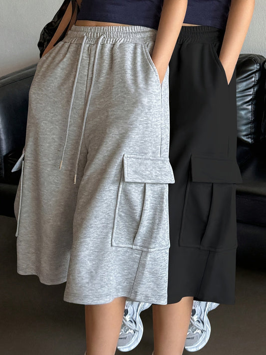 Urban Ease Damen Cargo Shorts Set – Komfort und Stil in Einem