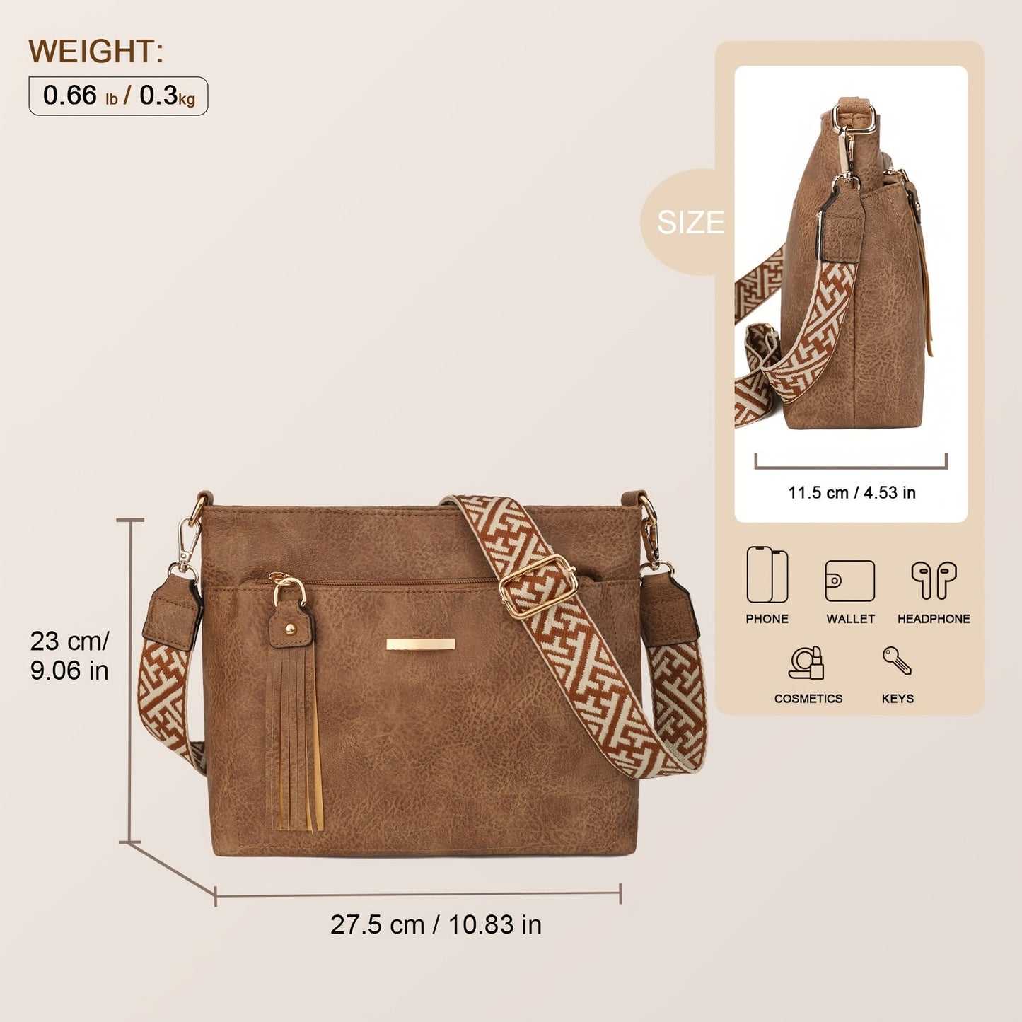 Chic PU Schultertasche – Stilvoll und Geräumig für Jeden Anlass
