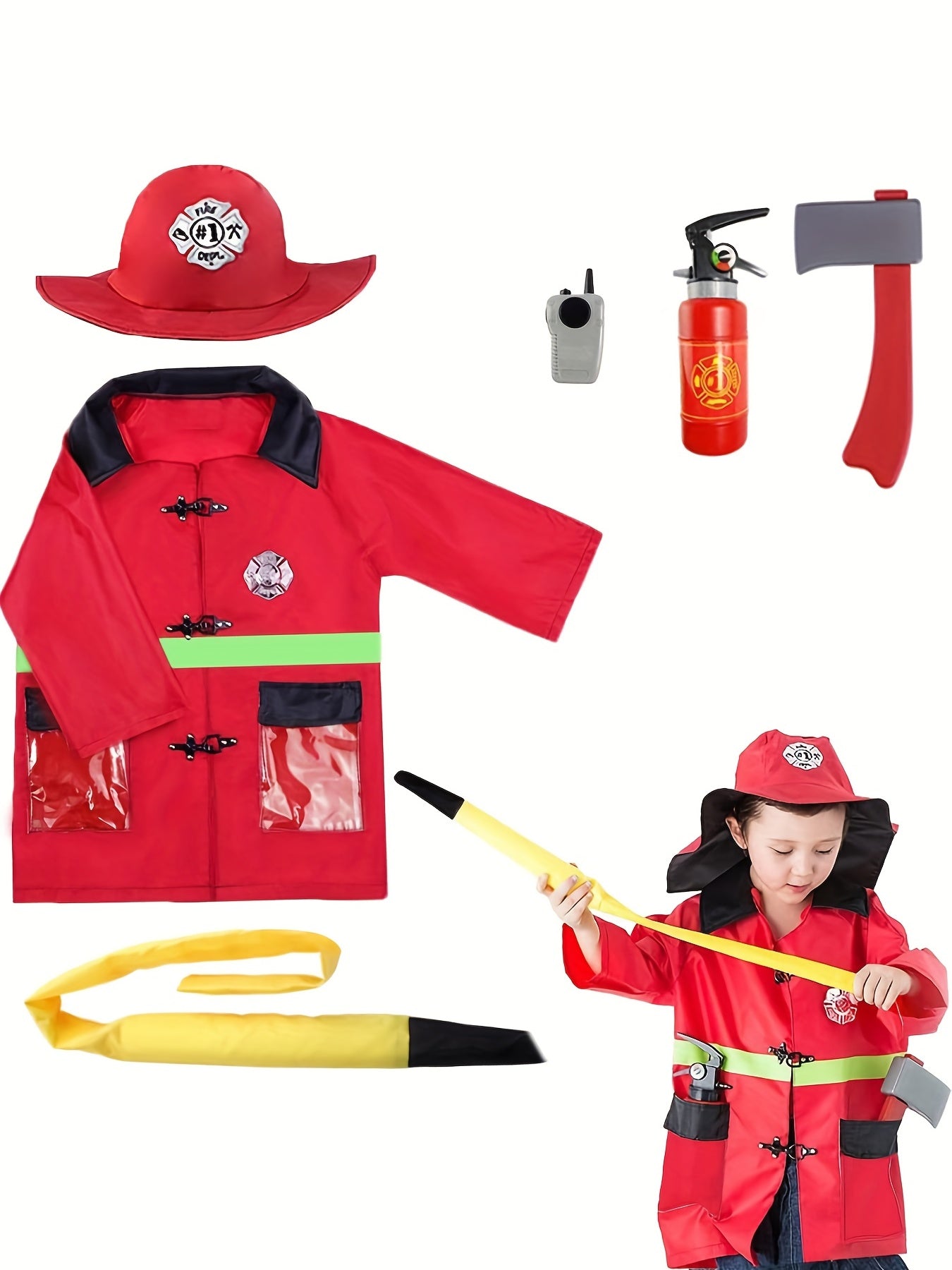 Feuerwehrmann Abenteuer-Set – Für Fantasievolles Rollenspiel