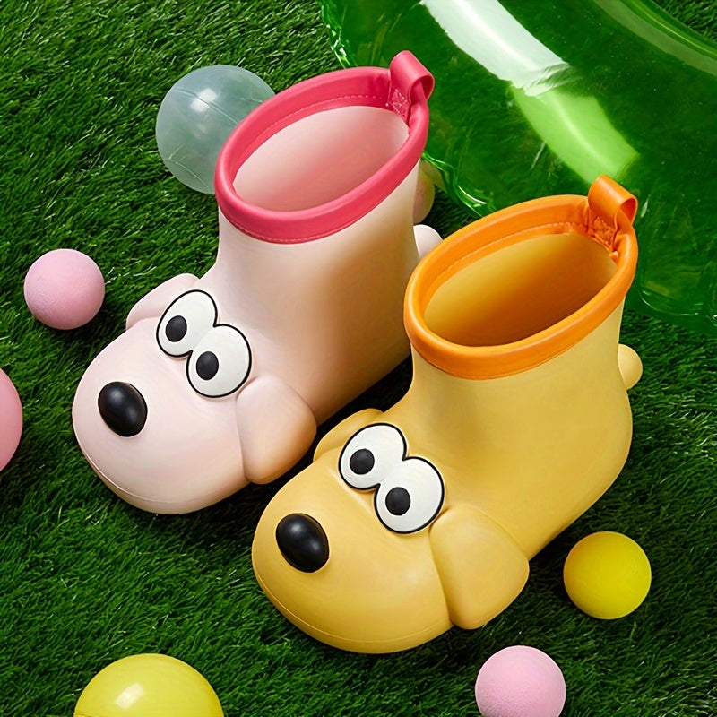 Plüsch Welpen Gummistiefel für Kinder – Warm und verspielt für regnerische Tage