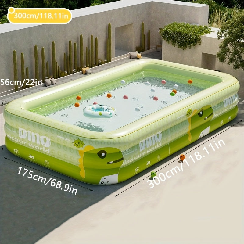 Dino Aufblasbares Schwimmbad – Sicher, Spielerisch und Komfortabel